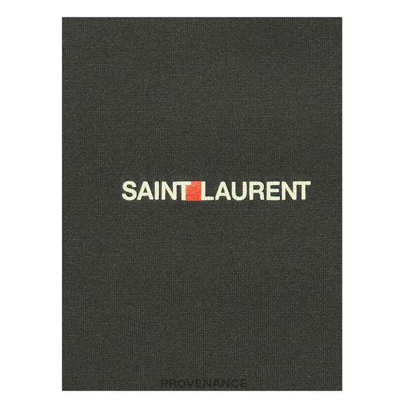 🔴 Saint Laurent Paris SLP Logo T Shirt - Black L - Picture 8 of 11